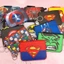 HT3 Người Nhện Batman Người Sắt Siêu Nhân Captain America Hoạt Hình Thẻ Tay Áo Ngực Thẻ Có Móc Khóa Túi Đựng Thẻ Ví TH