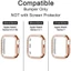 Ốp Lưng Bling Cho Apple Watch Series 8 7 6 5 4 3 2 1 SE SE2 Kim Cương Pha Lê Kim Cương Giả Ốp Lưng Vỏ Cứng PC Bảo Vệ Cho iWatch 45mm 41mm 44mm 42mm 40mm 38mm