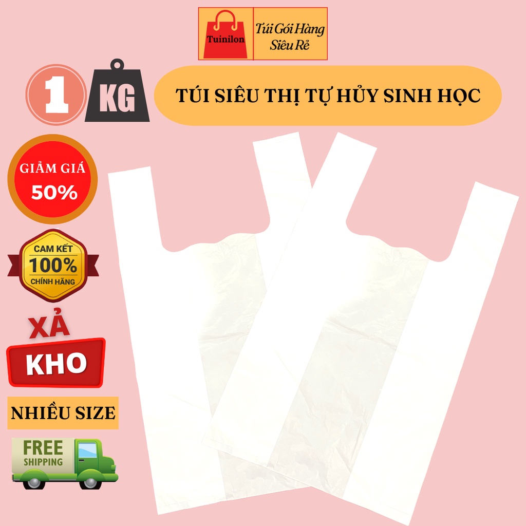 [SIÊU SALE] Túi Nilon Siêu Thị Tự Hủy Sinh Học Bảo Vệ Môi Trường - Túi ...