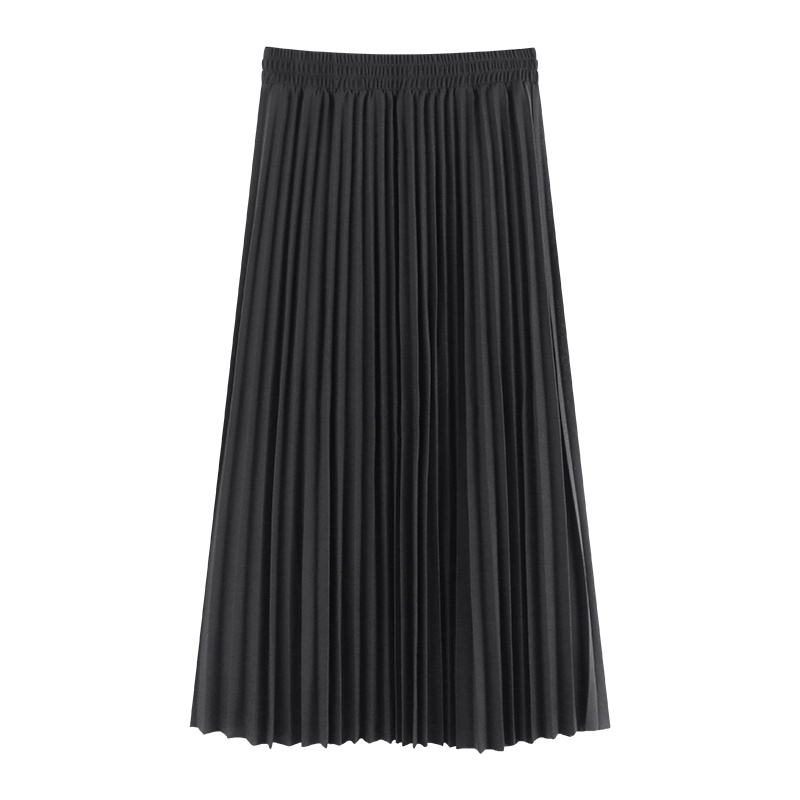 Chân Váy Midi Dài Bigsize(60kg đến 95kg) Dáng Qua Gối Lưng Chun Co Dãn Che Bụng Tôn Eo Dễ Thương CV12