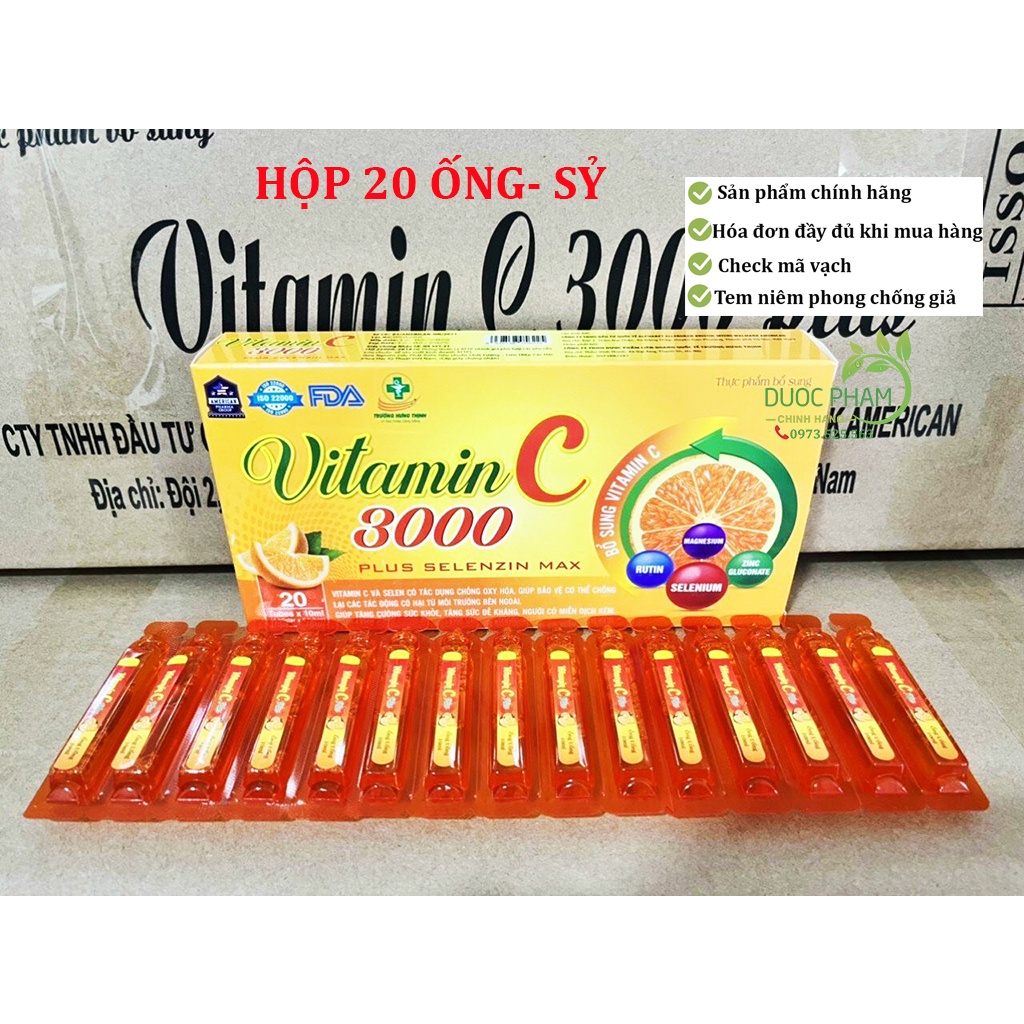 Thành phần của Vitamin C 3000 Plus bao gồm những gì?
