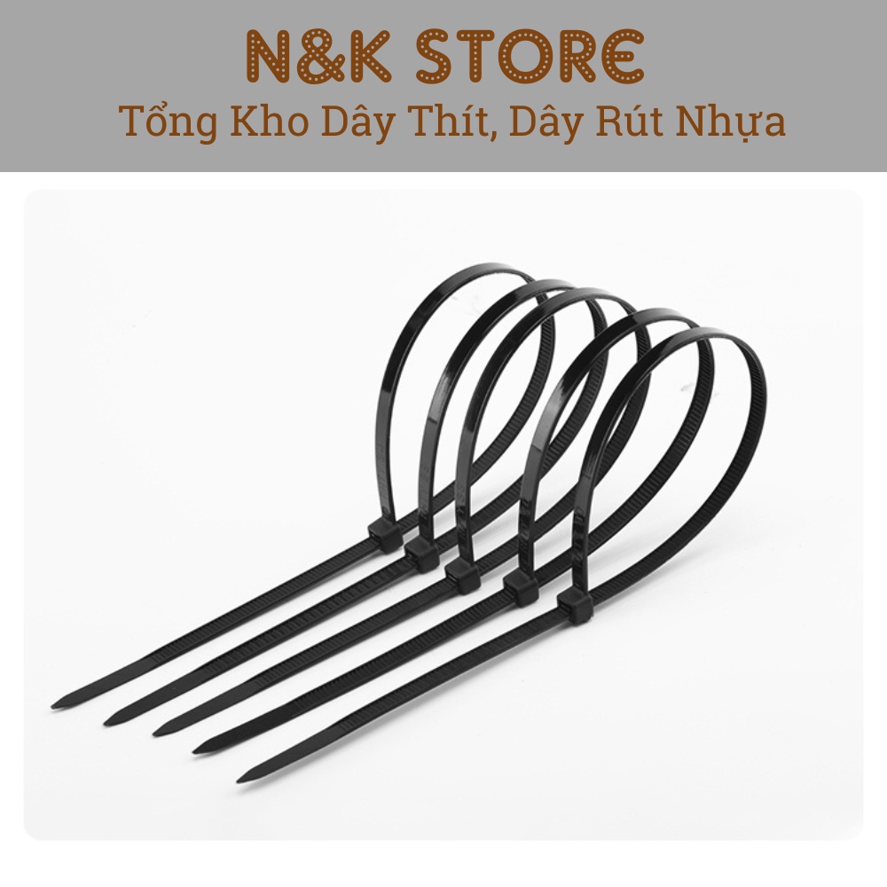 Bịch 400c dây thít nhựa 4x150mm, dây rút dài 15cm, lạt nhựa buộc bền chặt