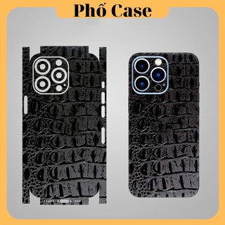 Dán skin vân da cá sấu Iphone 16promax 15promax 14promax 13promax 12promax 11promax xs max 7 8plus