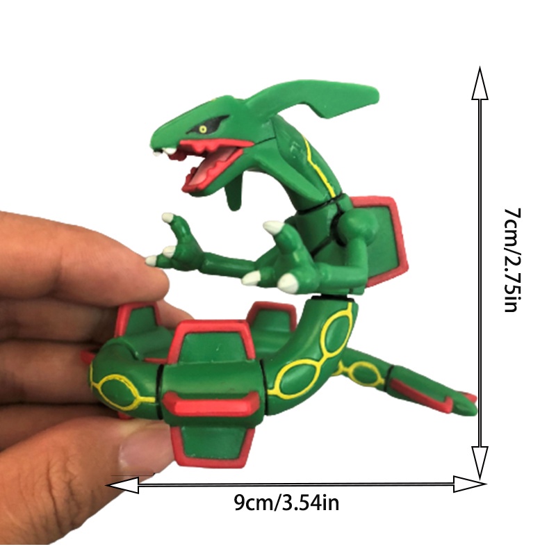 Mô Hình Xoay Đồ Chơi Sáng Bóng Rayquaza Zygarde Arceus Bộ Sưu Tập Búp Bê Các Bức Tượng Nhỏ Quà Tặng
