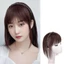 DELMER Tổng Hợp Đầu Tóc Giả Tóc Nối Dài Bao Tóc Trắng Tự Nhiên Nữ Kẹp Trong Vô Hình Nâu Giả Thẳng Tóc