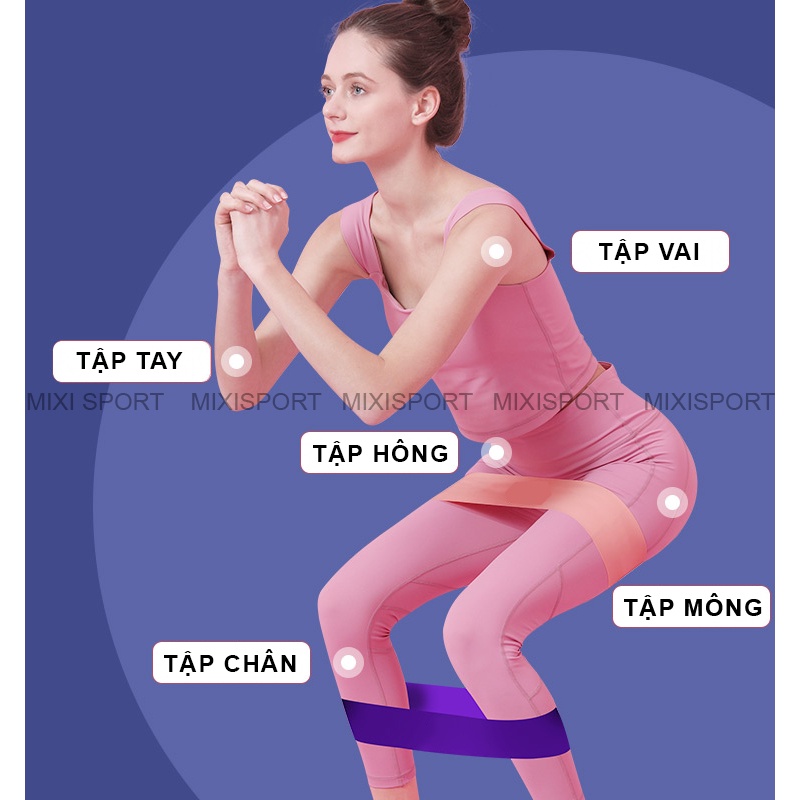 Ảnh Dây Kháng Lực Tập Mông MixSport Hô Trọ Tập Cơ Mông Đùi Tại Nhà DKL03 4