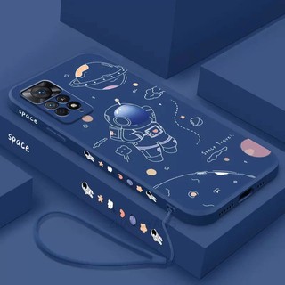 ốp lưng Redmi note 11 Redmi note 11 pro Redmi note 11s Ốp Điện Thoại Silicone TPU In Hình Phi Hành Gia Kèm Dây Đeo Cho Redmi note 11 Redmi note 11 pro Redmi note 11s