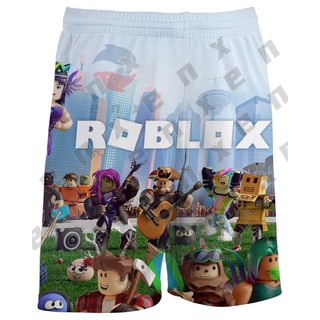 * ENX * Áo sơ mi Robloxs cho trẻ em Quần short Roblox cho trẻ em Bé trai 3-14 tuổi