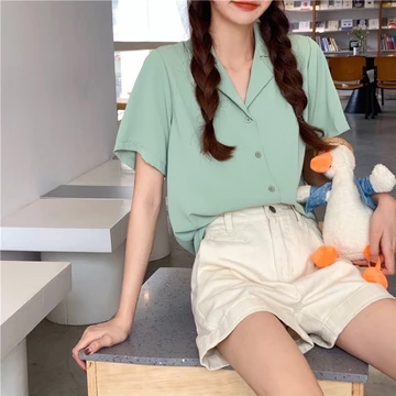 [CHỢ SÀI GÒN] Áo sơ mi nữ đẹp, sơ mi ngắn tay, sơ mi phong cách Hàn Quốc, sơ mi công sở dễ phối đồ, sơ mi hot trend 2022