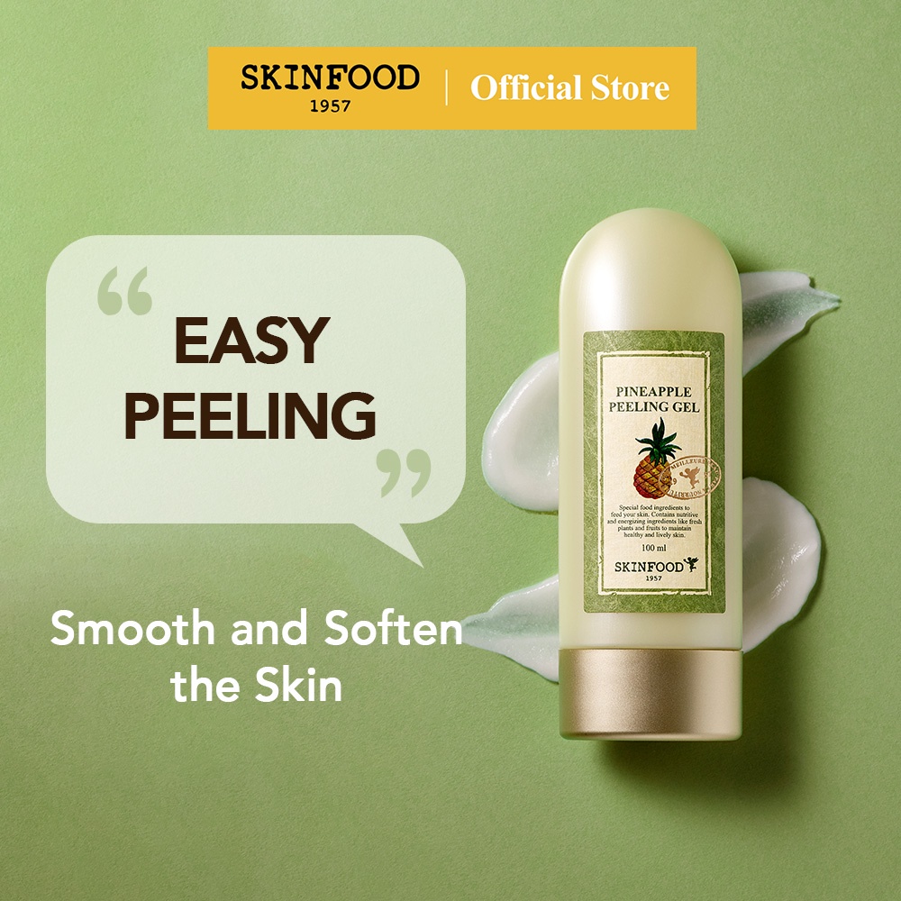 [SKINFOOD] Pineapple & Aloe AHA Deep Facial Peeling Gel 100ml / Mild & Soft Exfoliating / Eliminates Sebum, Skin Clear and Blemish-Free