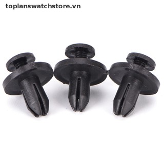 Bộ 50 Đinh Tán Nhựa 6Mm Đen Cho Ô Tô