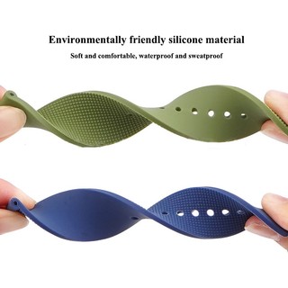 Dây Đeo Thay Thế Bằng Cao Su Silicone Và Cao Su Mềm Có Khóa Inox Cho Đồng Hồ Thể Thao 18mm 20mm 22mm
