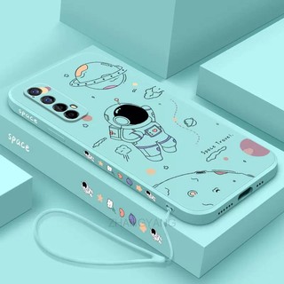 ốp lưng Realme 7 Ốp Điện Thoại Silicone TPU In Hình Phi Hành Gia Kèm Dây Đeo Cho Realme 7