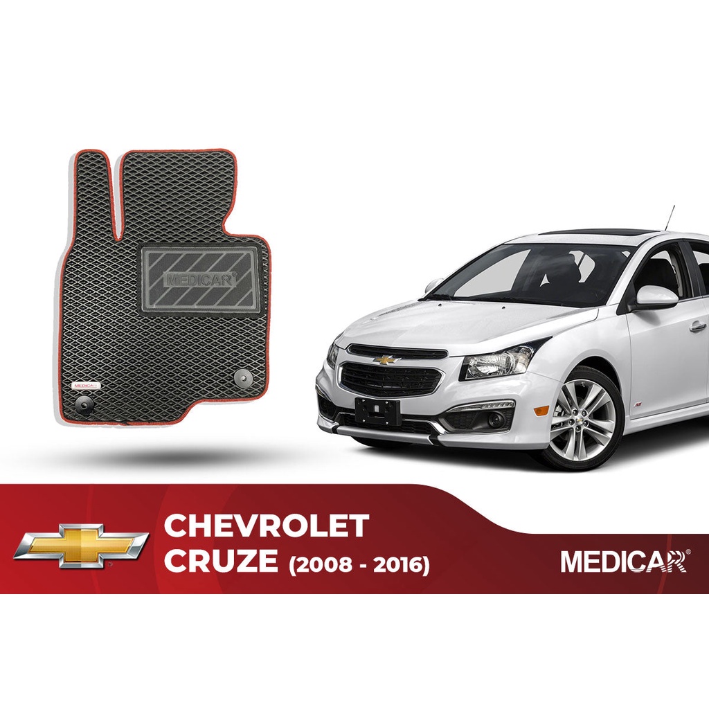 Thảm lót sàn ô tô Medicar xe Chevrolet Cruze (2008-2016) - chống nước, không mùi, ngăn bụi bẩn