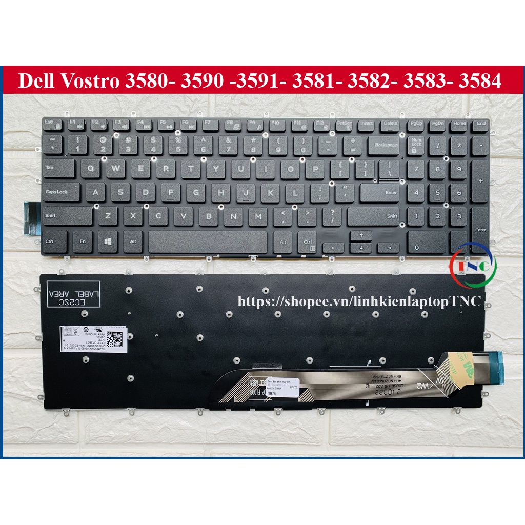 Pavé Tactile De Rechange Pour Dell Vostro 3580 3581 3583 3584 3590 3591 - Réf. 0GFJH7/GFJH7