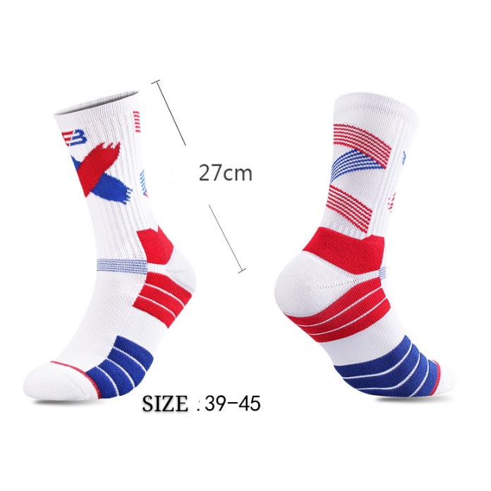 Vớ Tất cotton loại dày phù hợp chạy bộ, bóng đá, bóng rổ, bóng chuyền, tập gym...