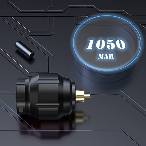 Bộ Nguồn RCA 1050mAh Không Dây Cho Máy Xăm Có Thể Sạc Lại Bằng Cổng USB WA01-A