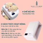 Máy hơ gel SNRQI T8 chính hãng 72W 60 bóng LED/UV - Máy hơ móng làm nail khoang rộng, có đệm kê tay (Bảo hành 3 tháng) — ảnh 4