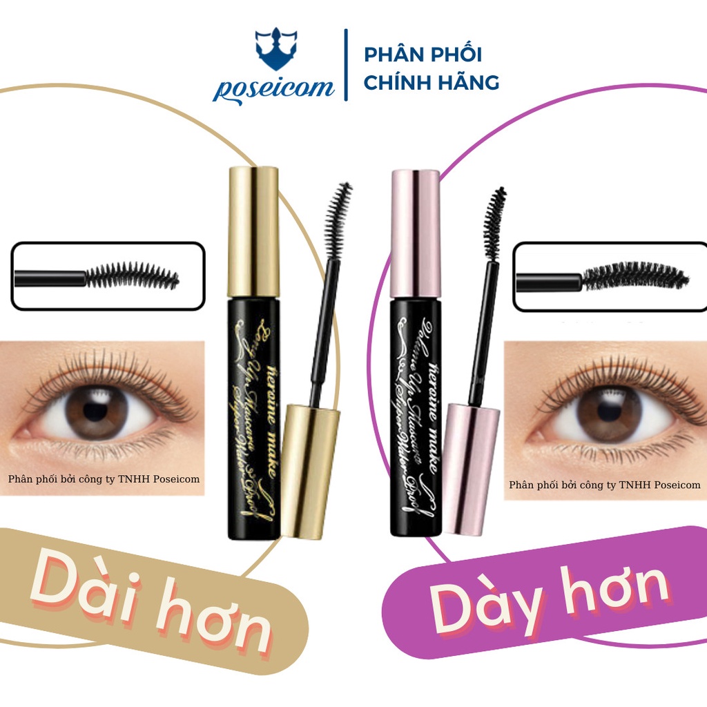 Ảnh Mascara Chuốt Mi Siều Dày Kissme Heroine Make Volume Up Mascara Super Waterproof 6g 2