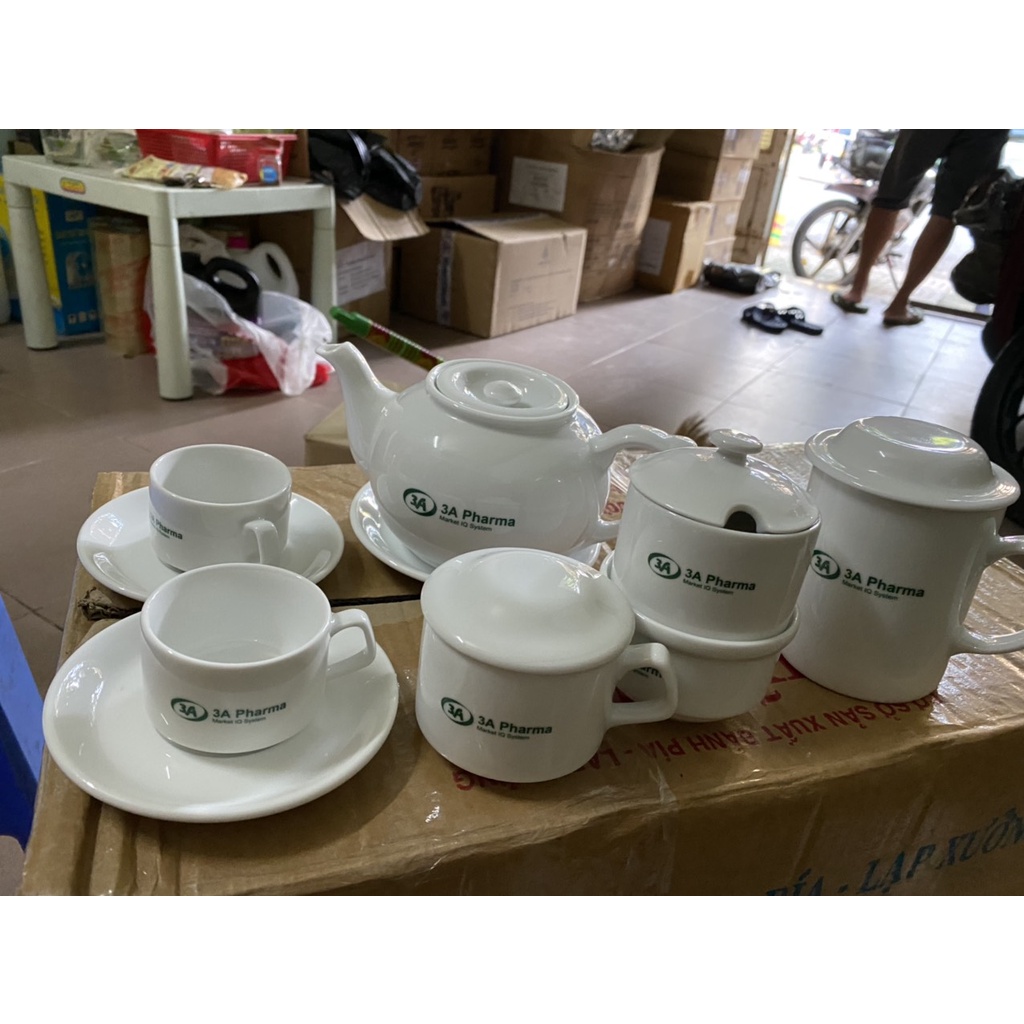 BỘ ẤM TRÀ MINH LONG QUÀ TẶNG CTY 3A PHARMA | Shopee Việt Nam
