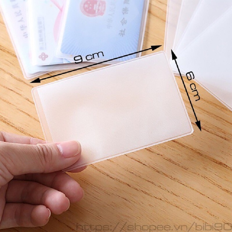 [COMBO 20]Bọc Chống Xước Chip CCCD, Bảo Vệ Chống Trầy CMND ATM, Ví Thẻ Trong Suốt Chống Trầy Có Nắp Bảo Vệ Thẻ