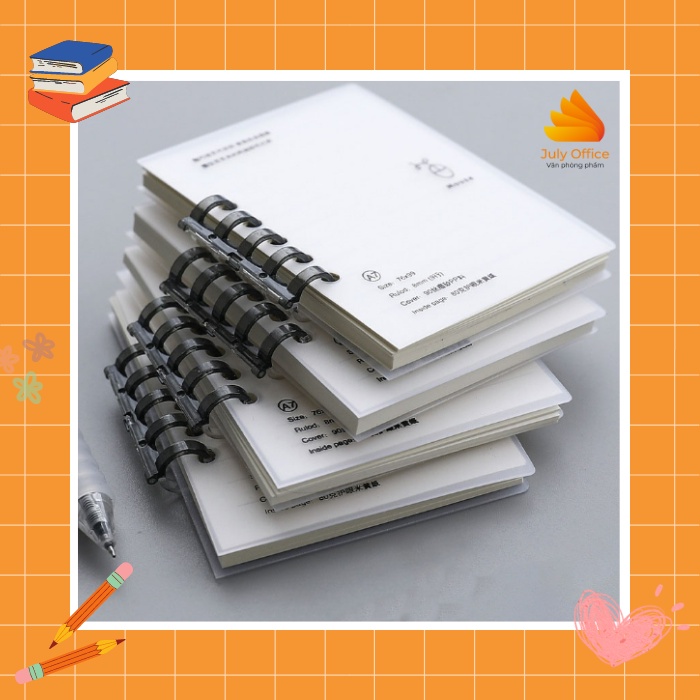 Sổ tay bìa mini khổ A7 nhỏ gọn, ghi chú từ vựng | Shopee Việt Nam