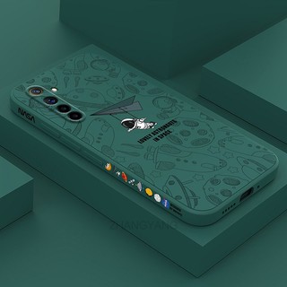 ốp lưng Realme 6 Realme 6 pro Ốp Điện Thoại Silicone TPU Mềm Họa Tiết Phi Hành Gia Có Dây Đeo Cho Realme 6 Realme 6 pro