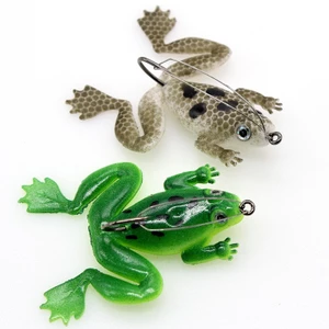Bộ 2 con Mồi Câu Cá Giả Hình Con Ếch Độc Đáo Câu Cá Hình Con nhái Super Frog Lure