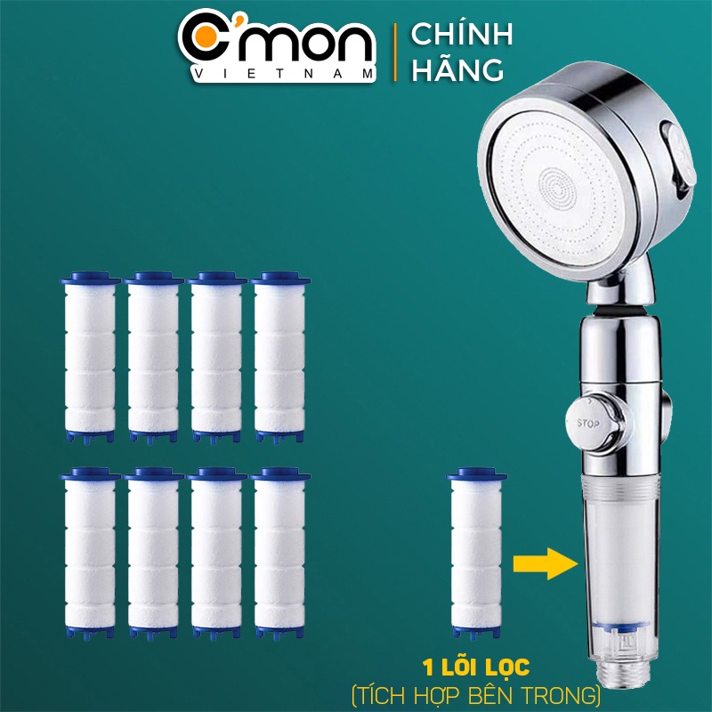 [Mã BMLTB35 giảm đến 35K đơn 99K] Vòi sen tắm LỌC NƯỚC TĂNG ÁP CMON TS-12 (LỌC)