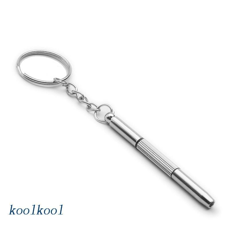 3in1 Eyeglasses Screwdriver Sunglass Watch Repair Kit Screwdriver Tool Keychain