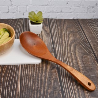 Muỗng vá canh gỗ, muôi canh gỗ miệng bầu MYCOOK an toàn xào nấu