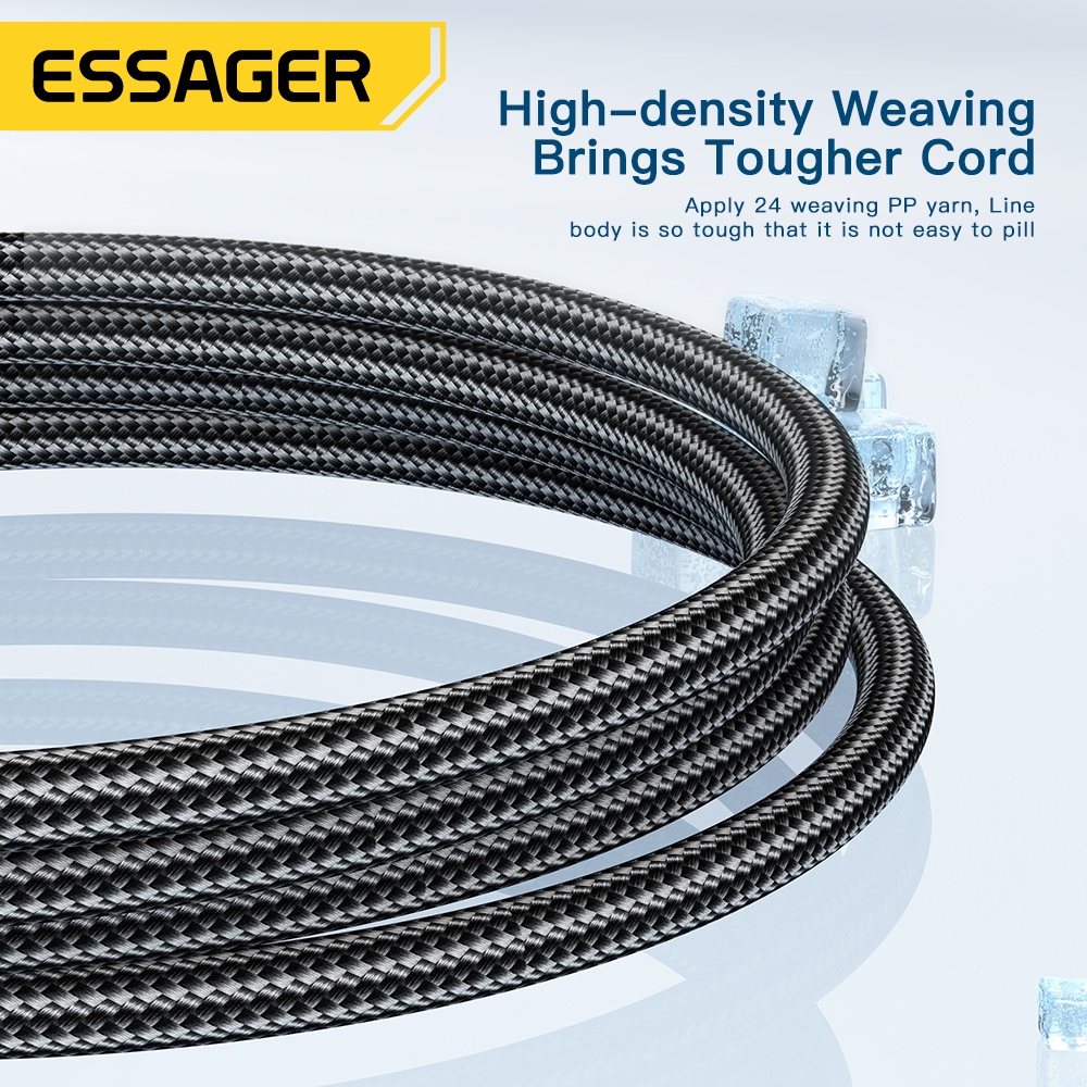 Ảnh Dây cáp sạc nhanh ESSAGER 6A 67W 120W cho Xiaomi 11Pro 12Pro K50 4