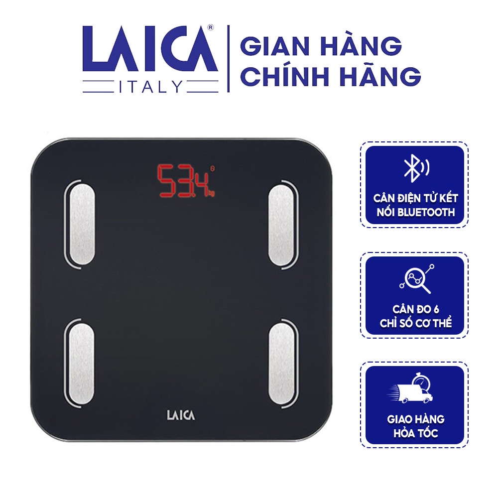 Ảnh Cân điện tử sức khỏe thông minh Laica PS7015 - Cân thông minh đo 6 chỉ số cơ thể 2
