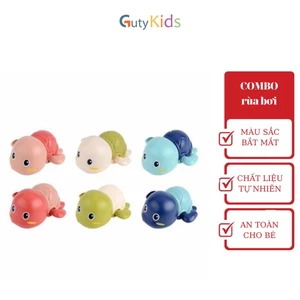 Đồ chơi nhà tắm rùa bơi vặn cót siêu cưng Guty Kids an toàn, màu sắc tươi sáng cho bé thỏa sức vui chơi - Combo 3 con