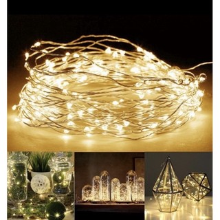 Dây đèn led trang trí fairylight đom đóm có sẵn pin dài 1m-2m-3m
