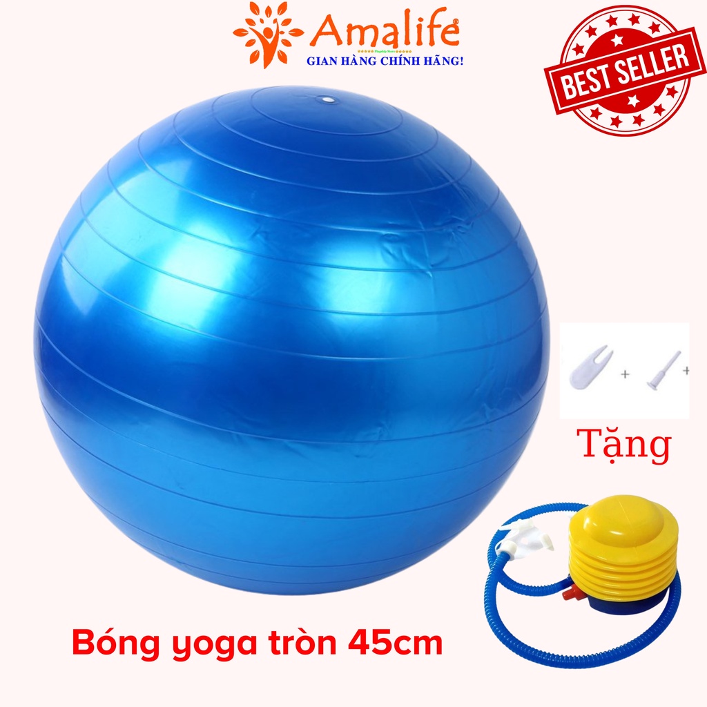 Ảnh Bóng Tập Yoga Tròn Cỡ Lớn 65cm Cao Cấp Tập Kegel Tập Gym Tập Bơi Chính Hãng Amalife Chọn Màu 2