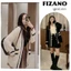 Áo len nữ cardigan dệt kim dài tay phối viền bo chun tay form rộng hai màu đen trắng basic FIZANO
