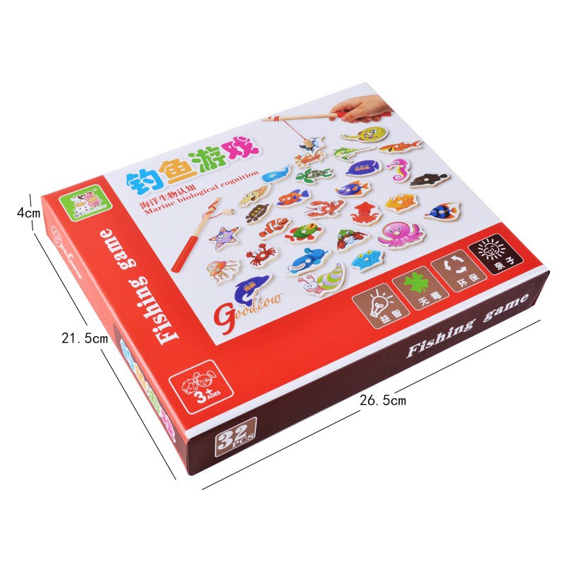 Ảnh Bộ đồ chơi câu cá bằng gỗ 32 chi tiết 3