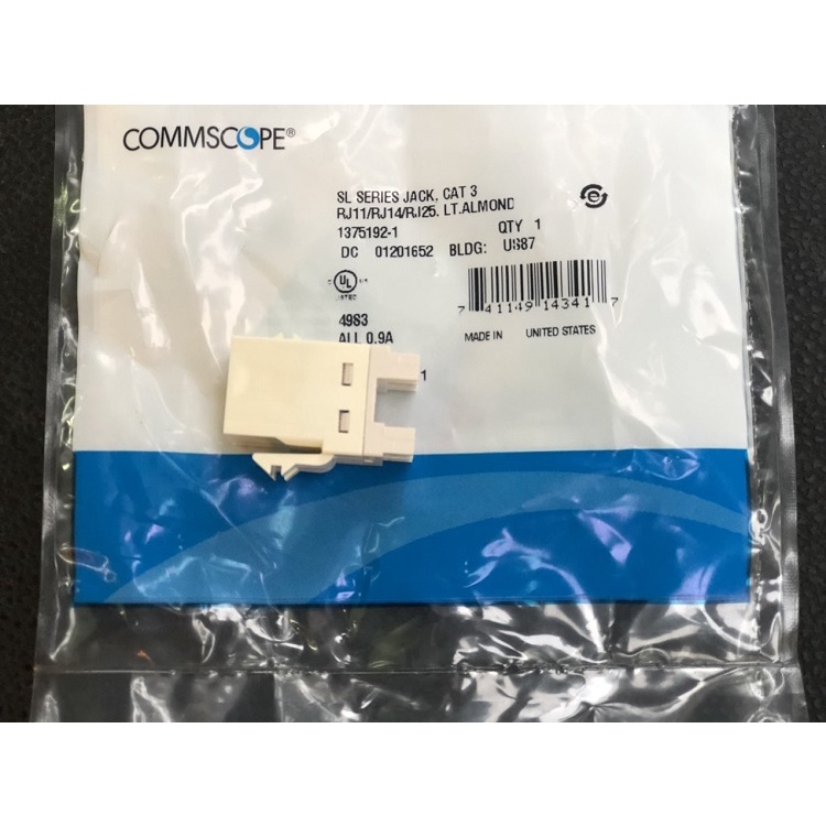 Bộ Ổ cắm mạng Cat6, thoại Cat3, Mặt mạng âm tường commscope | Shopee ...