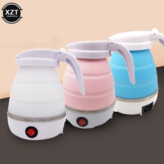 Ấm đun nước gia đình 600ml du lịch silicone gấp ấm đun nước điện ấm đun nước di động