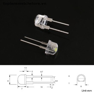 Set 20 Đèn LED 8mm 0.75W F8MM Ánh Sáng Trắng Cao Cấp Tiện Dụng