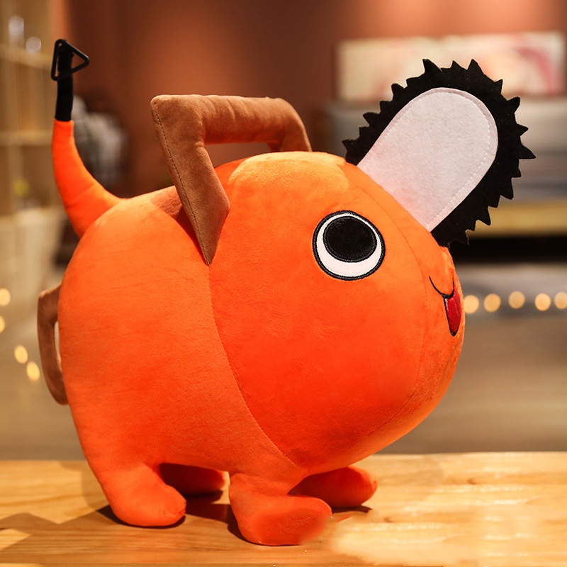 Nóng 40cm Anime Cưa Xích Người Pochita Sang Trọng Đồ Chơi Búp Bê Nhồi Bông Ném Gối Trẻ Em Bé Quạt Sinh Nhật Xmas