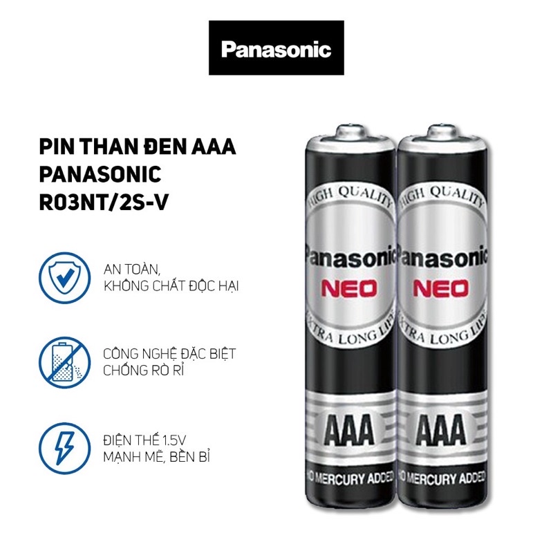 Pin AAA Panasonic Neo R03NT Carbon viên chính hãng | Shopee Việt Nam