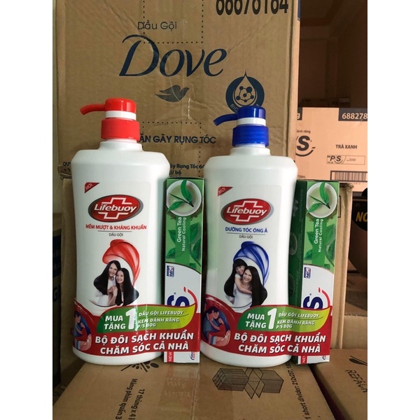 DẦU GỘI LIfebuoy 640G tặng dầu xả ( gội )sunsilk