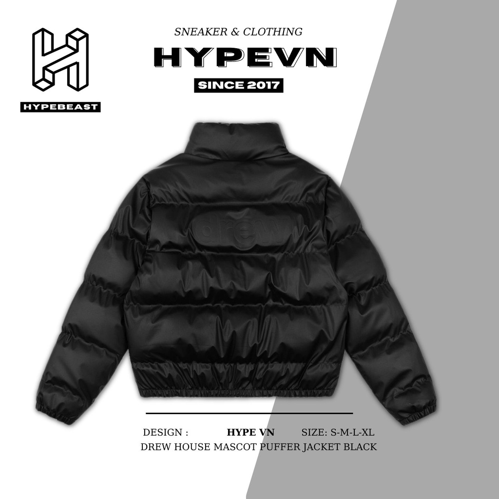 ジャケット・アウター drew house mascot puffer jacket black XL Drew House Mascot Puffer Jacket Black XL