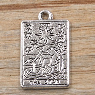 Mặt Dây Chuyền Lá Bài Tarot Bằng Hợp Kim Kẽm 14 * 23mm