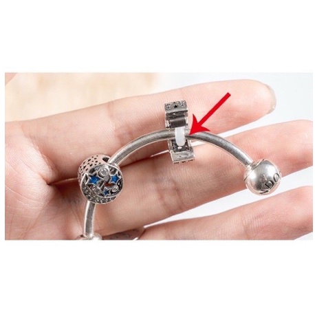 Ảnh Nút chặn cao su cho vòng tay Charms Spacer 5 chiếc 3