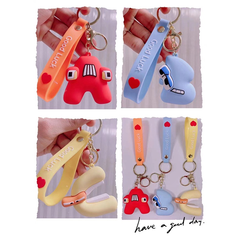 Mới 5cm Bảng Chữ Cái Lore Móc Khóa Dán Đồ Chơi Móc Khóa Túi Mặt Dây Chuyền Nhân Vật Trẻ Em Sinh Nhật Giáng Sinh