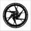 DWEL Xe Máy Bánh Xe Dán Đa Năng Phụ Kiện Xe Máy 17 "18" Tự Động Đề Can Xe Đạp Đề Can Bánh Xe Ô Tô Dán