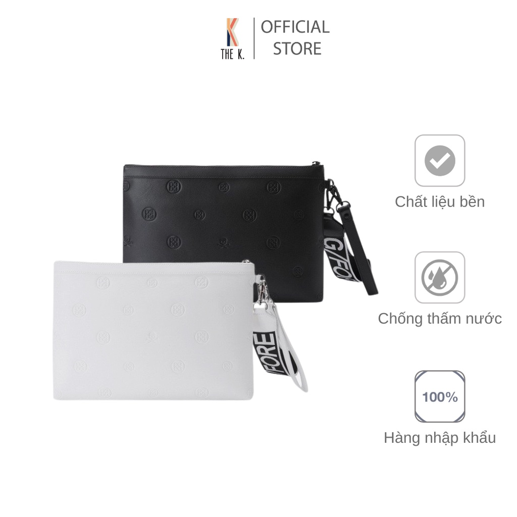 Túi Golf Cầm Tay G/FORE Trắng Đen Dập Chìm - Pouch Bag | Shopee Việt Nam